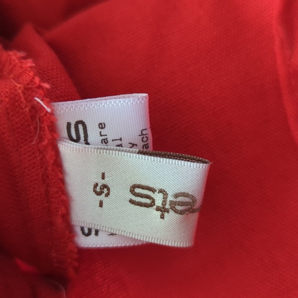 Storets Red Slit Hem Pants S - Picture 10 of 12